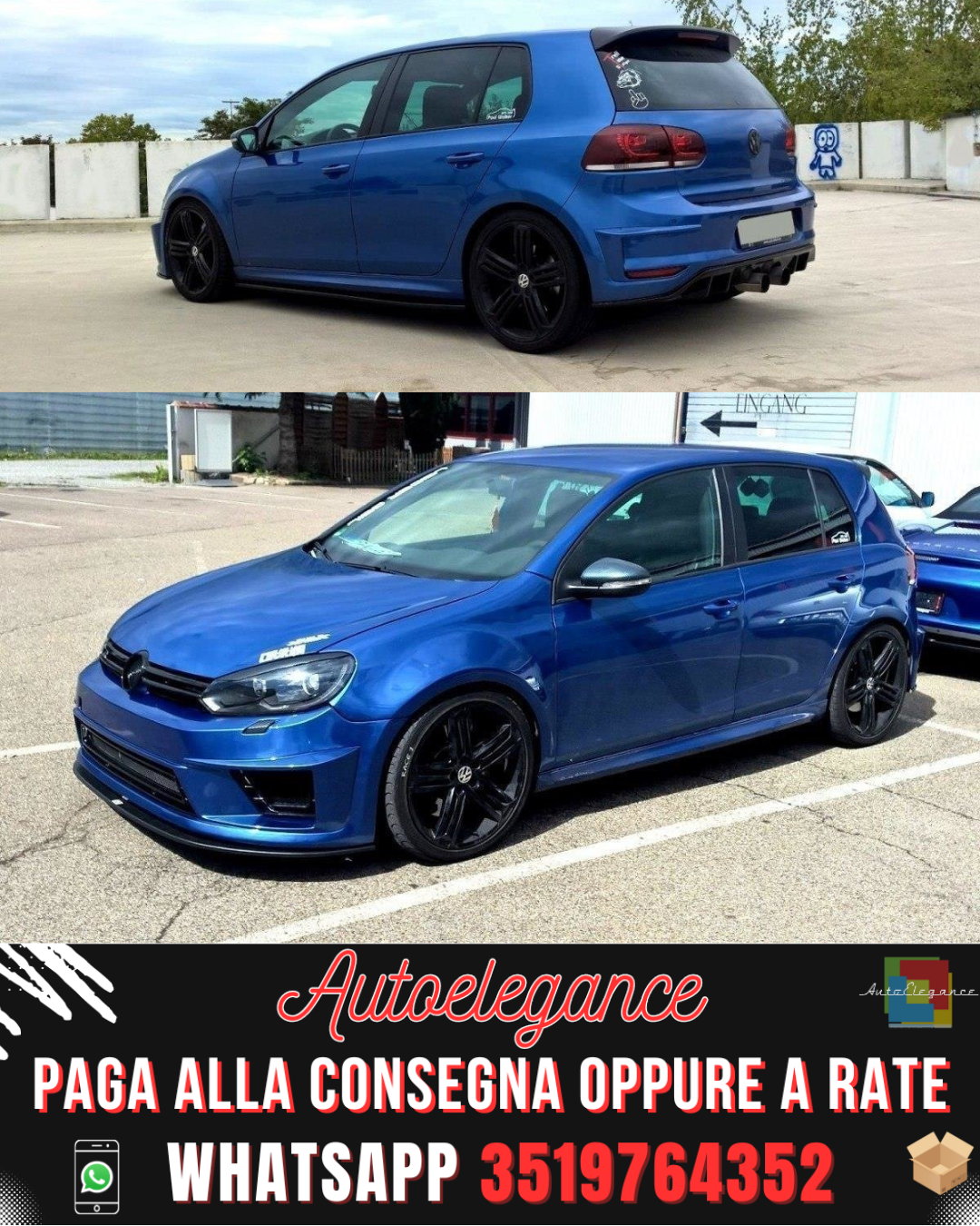 BODYKIT ADATTO PER VW GOLF 6 (R400 LOOK) 2008-2012
