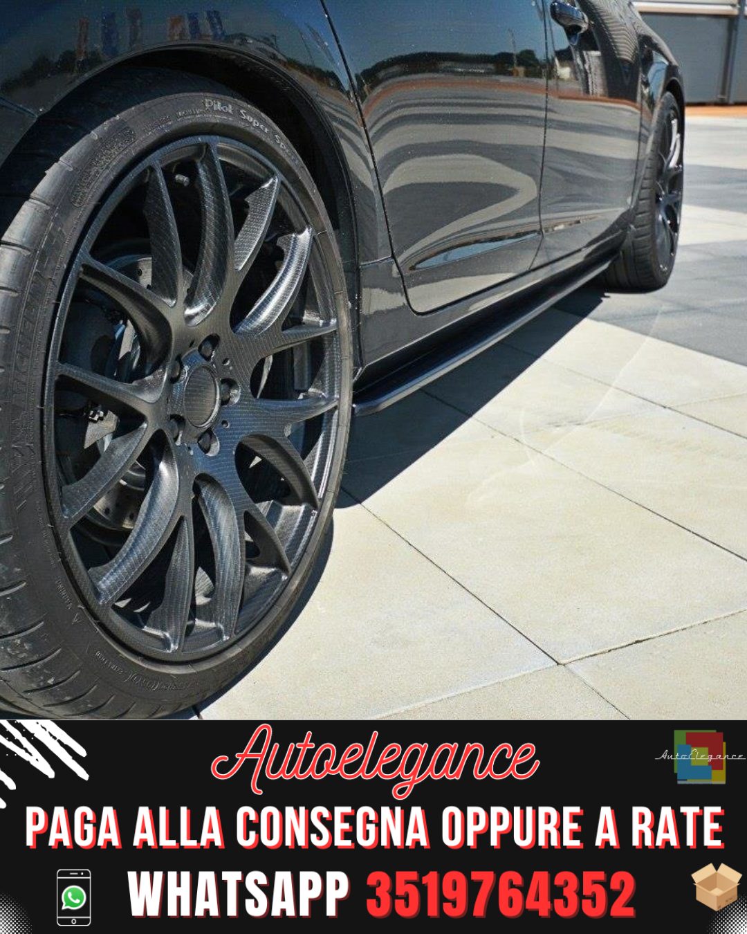 MINIGONNE LATERALI adatto per VOLVO V60 POLESTAR FACELIFT 2014-2018