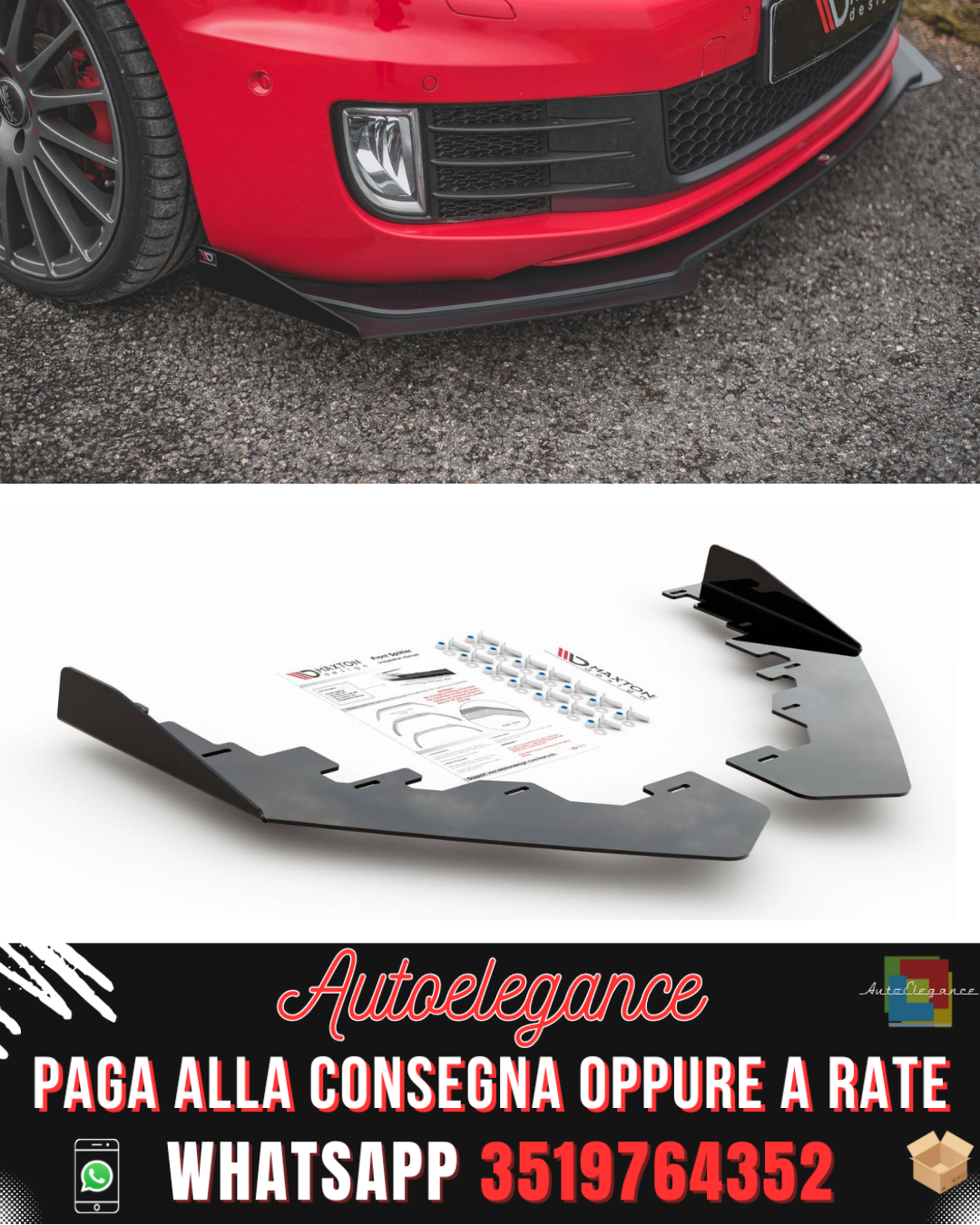 FLAPS adatti per VOLKSWAGEN GOLF GTI MK6 2008-2012