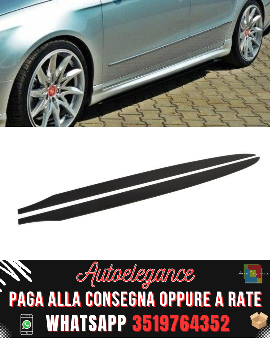 MINIGONNE LATERALI RACING adatte per VW PASSAT B6/B7 R-LINE 2010-2014