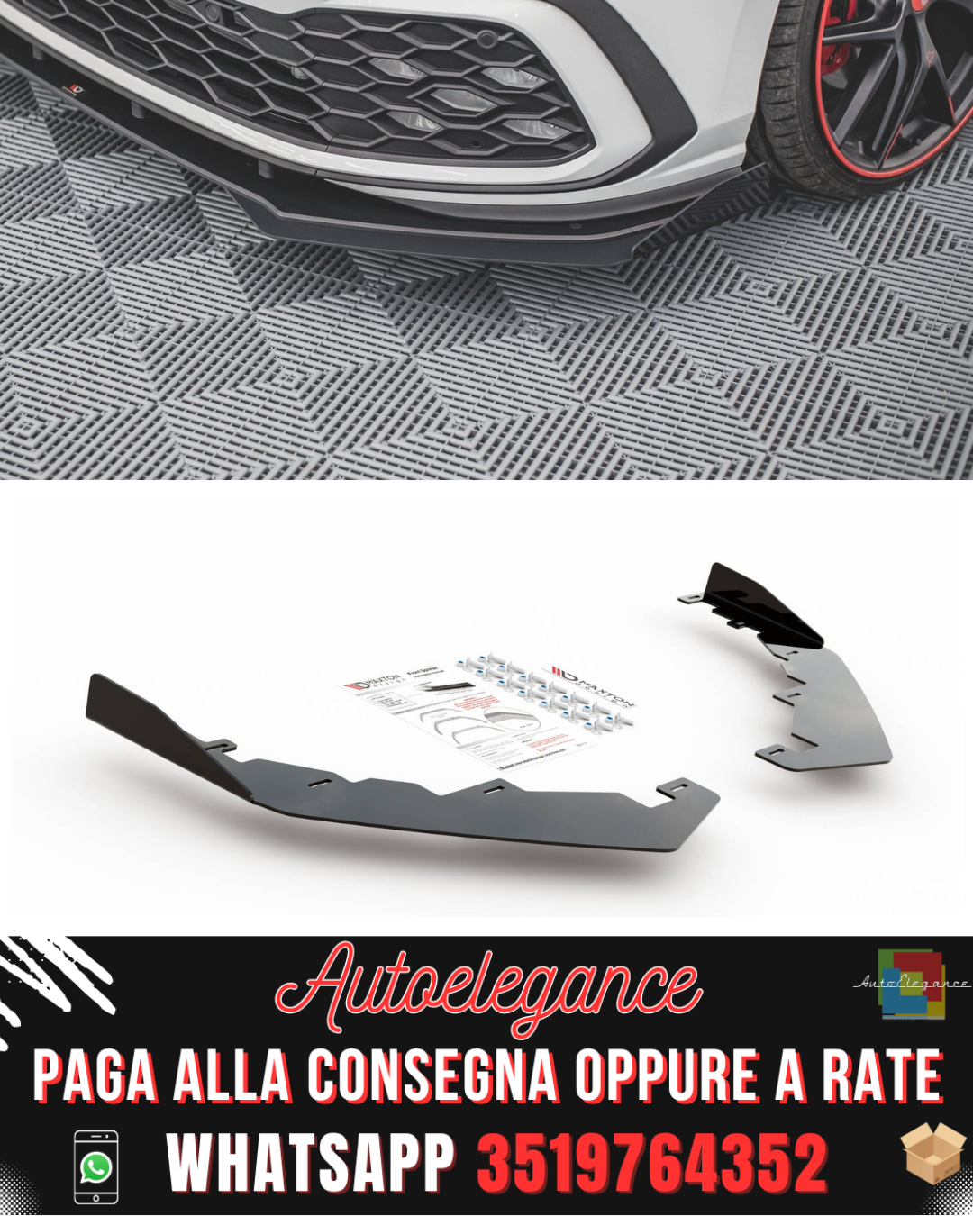 FLAPS ADATTI PER VOLKSWAGEN GOLF 8 GTI / R-LINE 2020