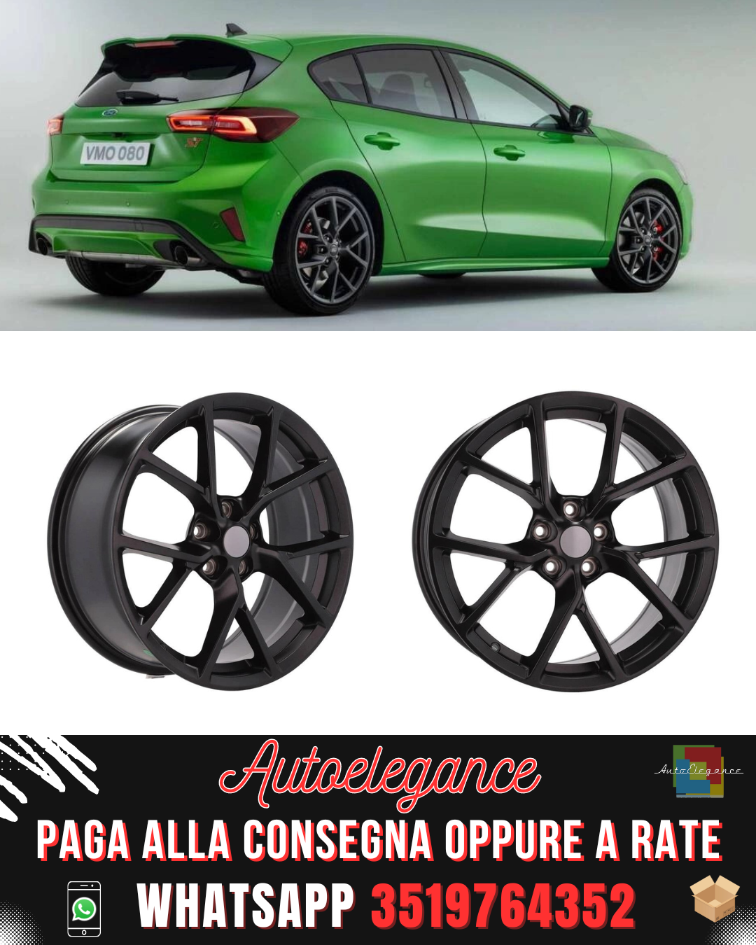 CERCHI CERCHIO IN LEGA 18" Adatto per ALFA ROMEO FORD JAGUAR LANCIA LAND ROVER