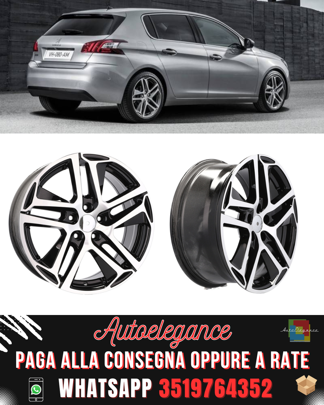 CERCHI CERCHIO IN LEGA 16" Adatto per PEUGEOT RENAULT TOYOTA VOLVO