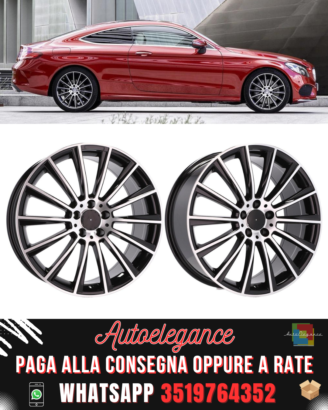 SET 4X ALLOY WHEEL WHEELS 18" Suitable for MERCEDES
