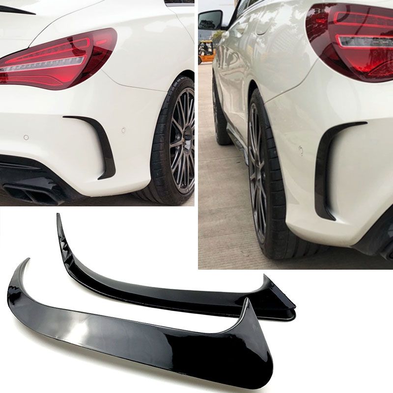 6563⭐FLICS AERO FLAPS NERI ADATTABILI A MERCEDES C117 CLA⭐