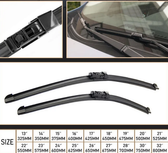ART.7284 Spazzole tergicristallo anteriore e posteriore BMW X3 G01 2018-2023