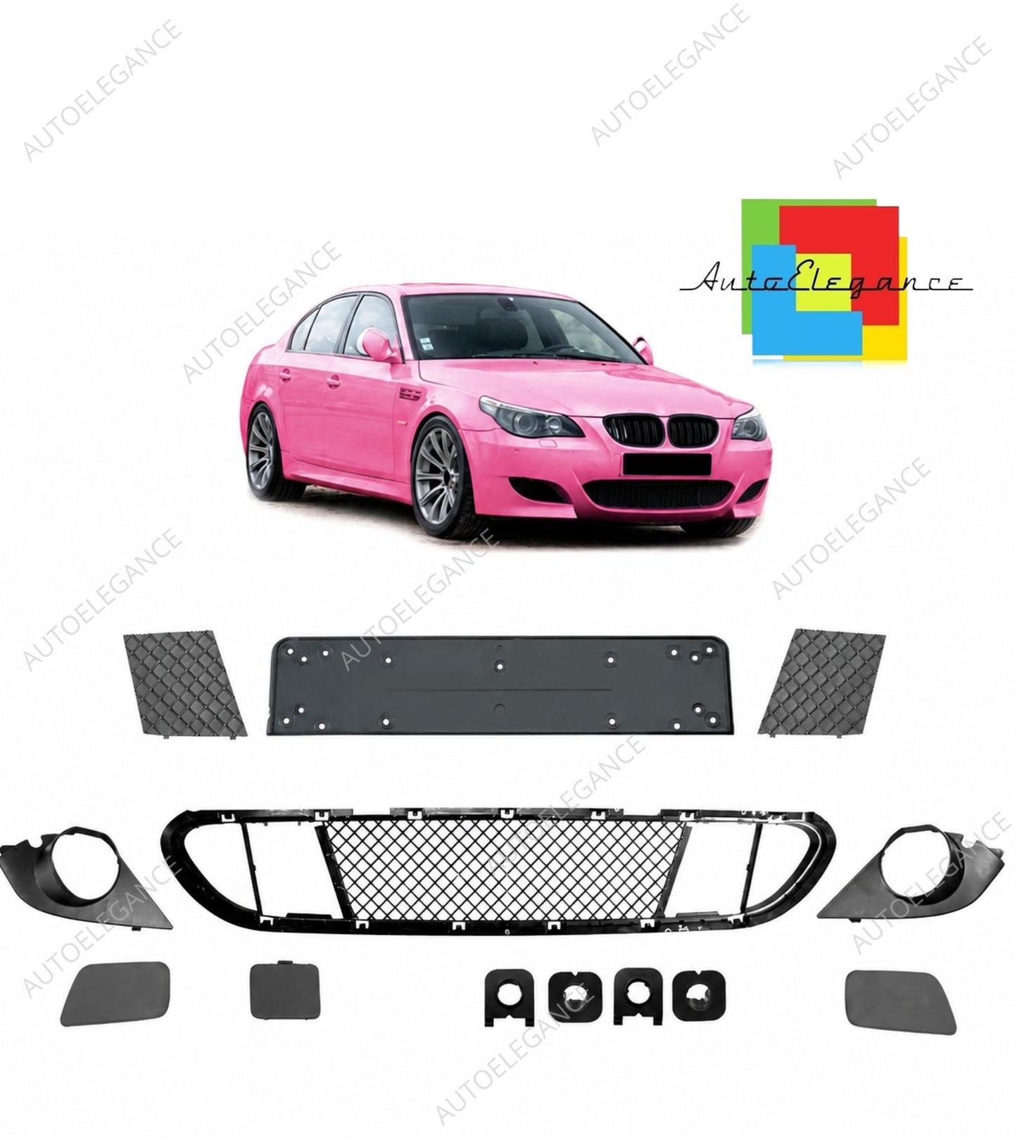 SPLITTER SUITABLE FOR VW GOLF 8 GTI GTD RLINE LOOK GLOSSY BLACK SPORTY DESIGN