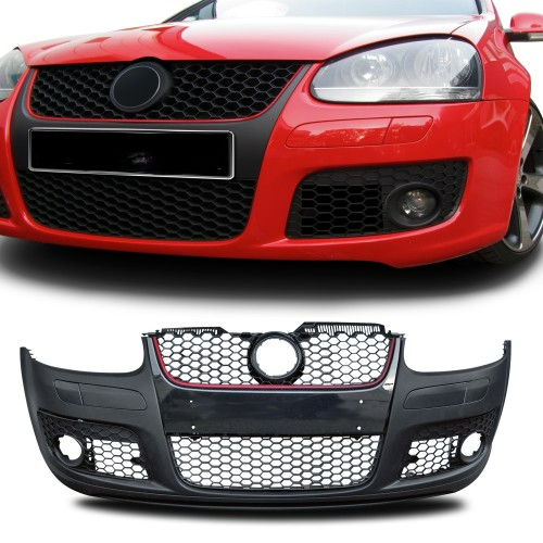 💎FRONT BUMPER suitable for VW Golf V R-Line GLOSSY BLACK💎