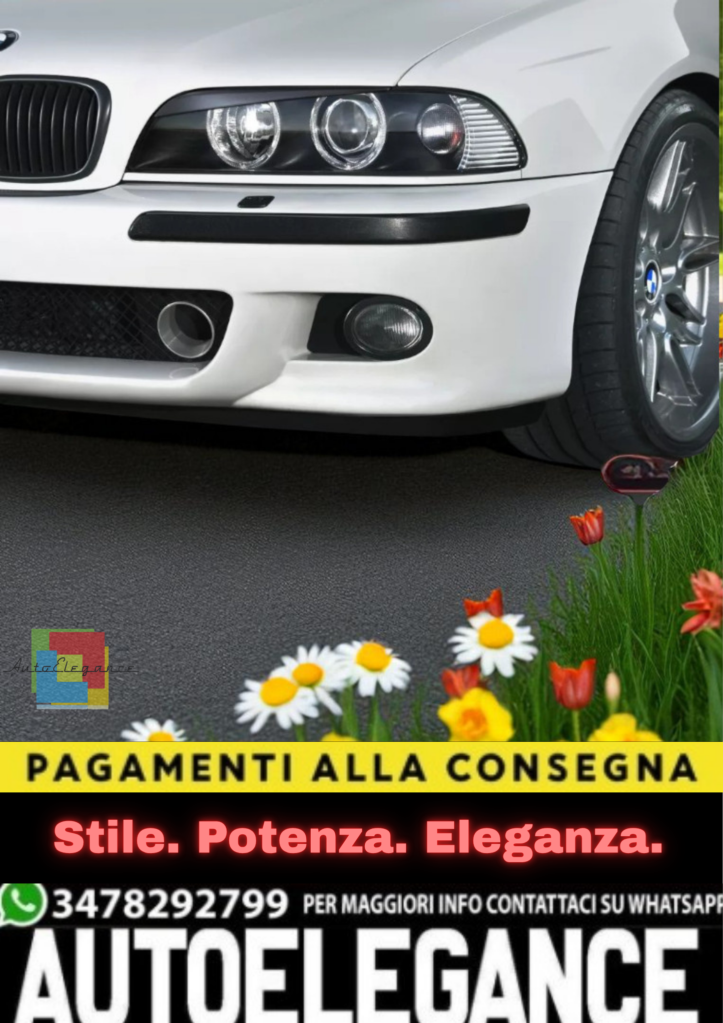 💫Palpebre Fari V2 per BMW E39 – Sopracciglia / Pannelli Fari Stile Boeser💫