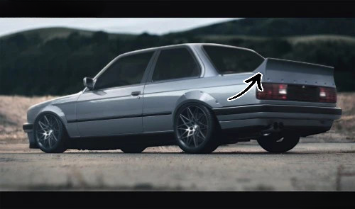 🔥 SPOILER BAGAGLIAIO ADATTO PER BMW E30🔥
