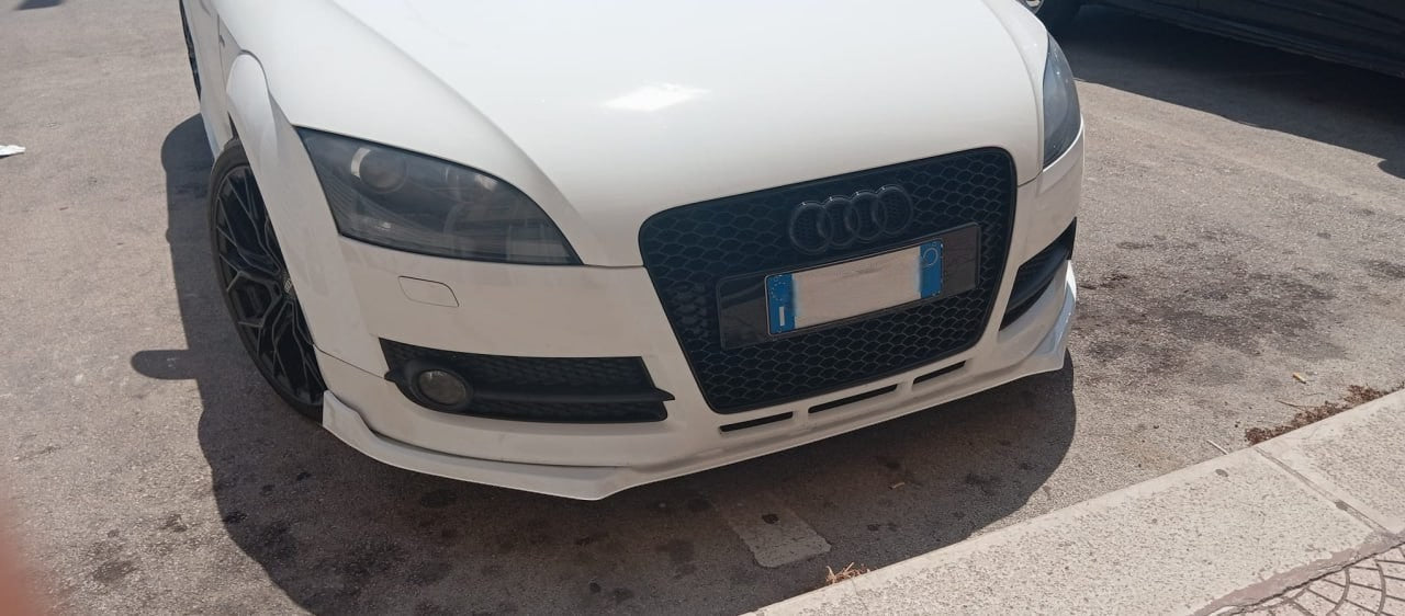 ⭐Art.0100 Splitter Anteriore Audi TT 8J Nero Lucido⭐