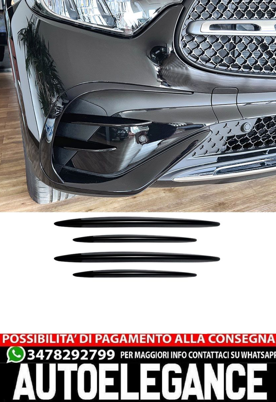 Alette della griglia del paraurti adatte per Mercedes X254 C254 Classe GLC con pacchetto AMG-Line