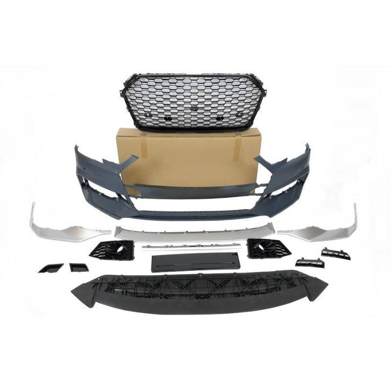 💫ART.4166 Paraurti Anteriore per Audi A4 B9 16-19 Look RS4💫