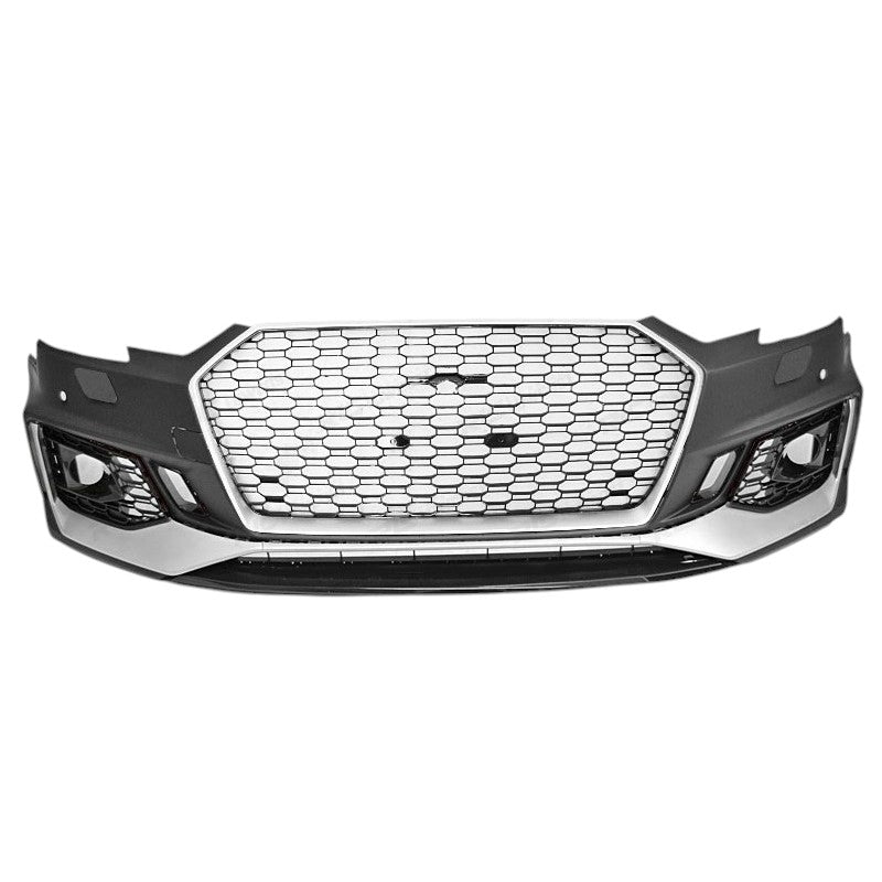 💕ART.6654 PARAURTI ANTERIORE ADATTA PER AUDI A4 B9 2015-2019 RS4 PDC ARGENTO💕