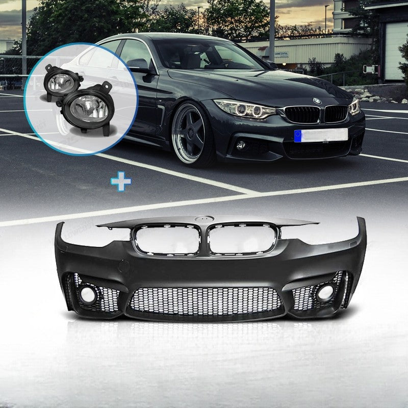 💕ART.6854 PARAURTI ANTERIORE ADATTO PER BMW F30 F31 LOOK M3 + FENDINEBBIA💕
