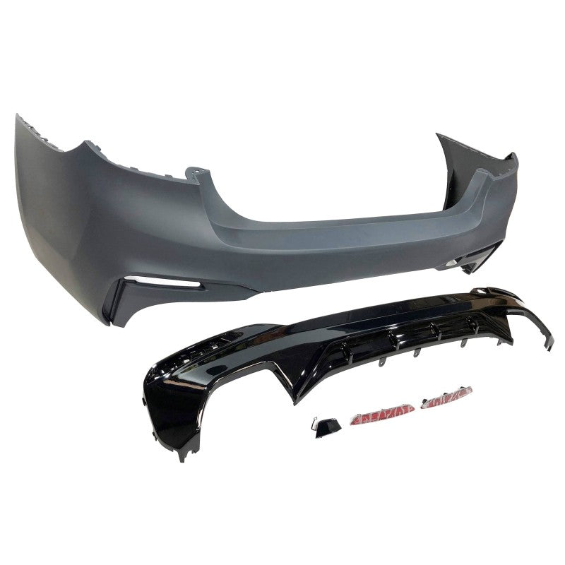 💫ART.4300 Paraurti Posteriore e Diffusore adatto per BMW G30 LCI Look💫