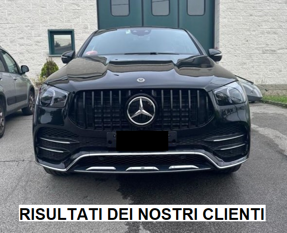 GRIGLIA ANTERIORE MERCEDES GLE W167 C167 2019+ MASCHERINA NERO LUCIDO 0289