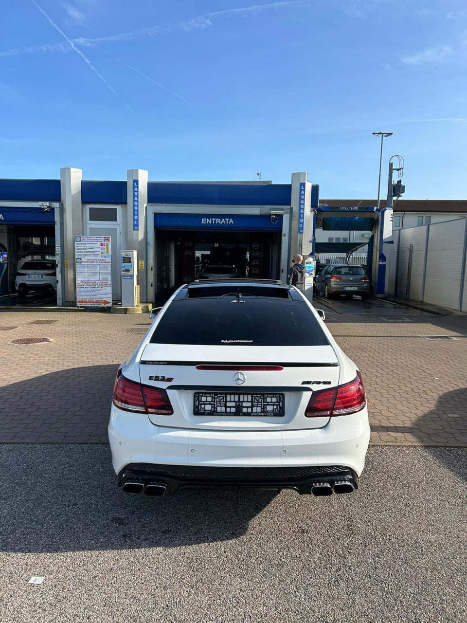 Gloss Black Sport Rear Spoiler suitable for Mercedes E-Class C207 Coupe