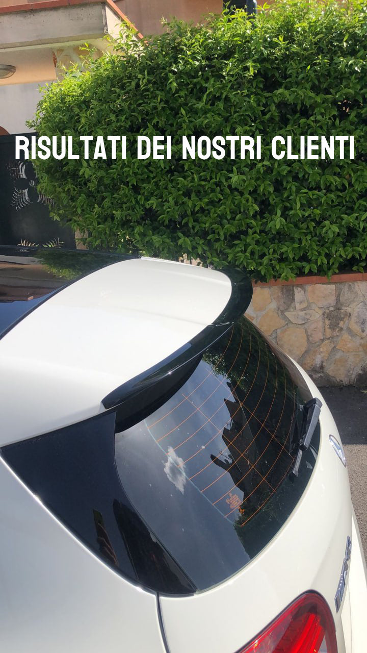 ROOF SPOILER WING SUITABLE FOR MERCEDES-BENZ A-CLASS W176 GLOSSY BLACK LOOK