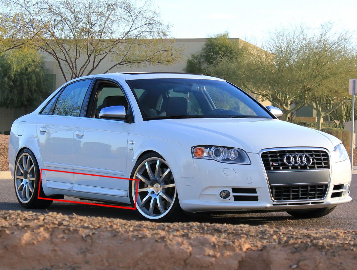 Under door skirts suitable for AUDI A4 B7 VTR