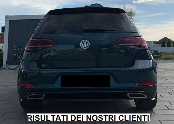 DIFFUSORE ADATTO PER VW GOLF 7.5 2017-2020 LOOK RLINE NERO LUCIDO