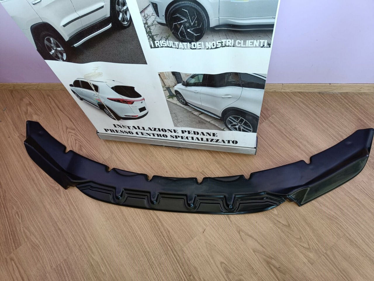 SPLITTER ADATTO PER BMW X5 F15 MX5 X6 F16 MX6 2013-2018 NERO LUCIDO