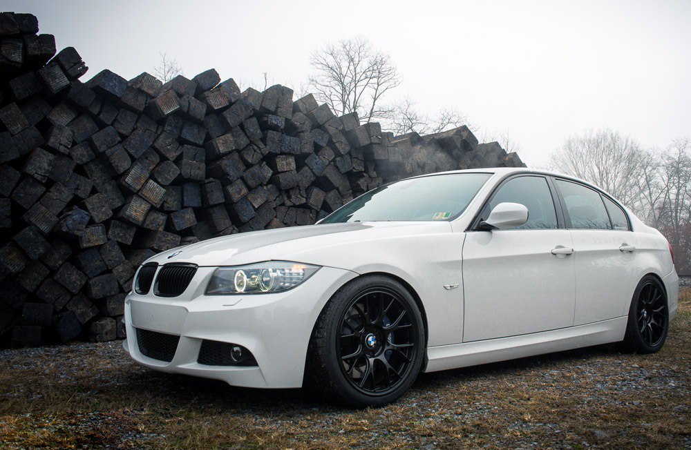 Paraurti anteriore adatto per BMW Serie 3 E90 E91 Berlina Touring (2004-2008) LCI Design