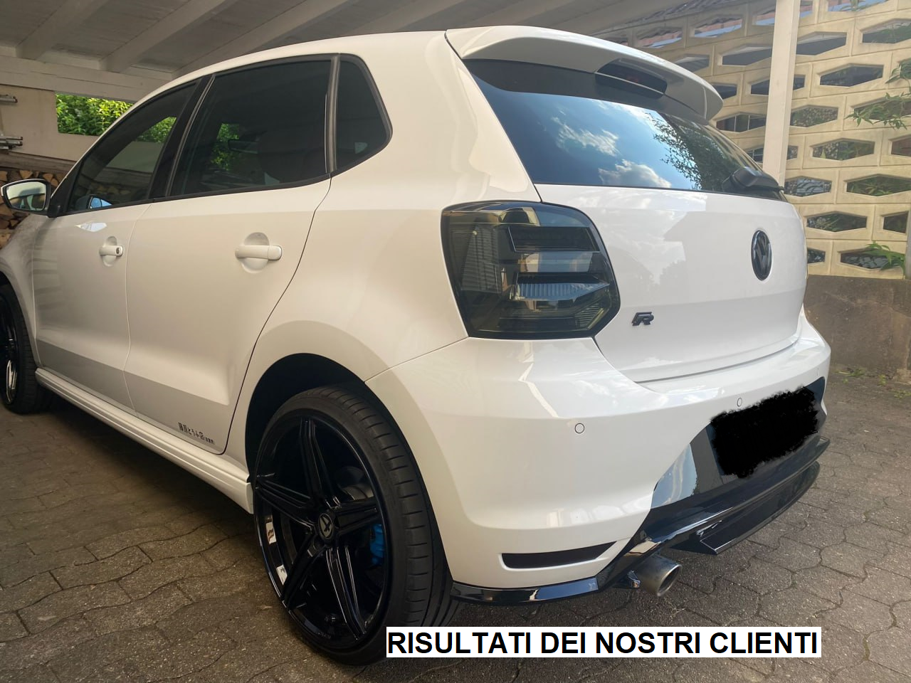 PARAURTI POSTERIORE Polo 6R 6C 2009-2018 Look GTI Bumper