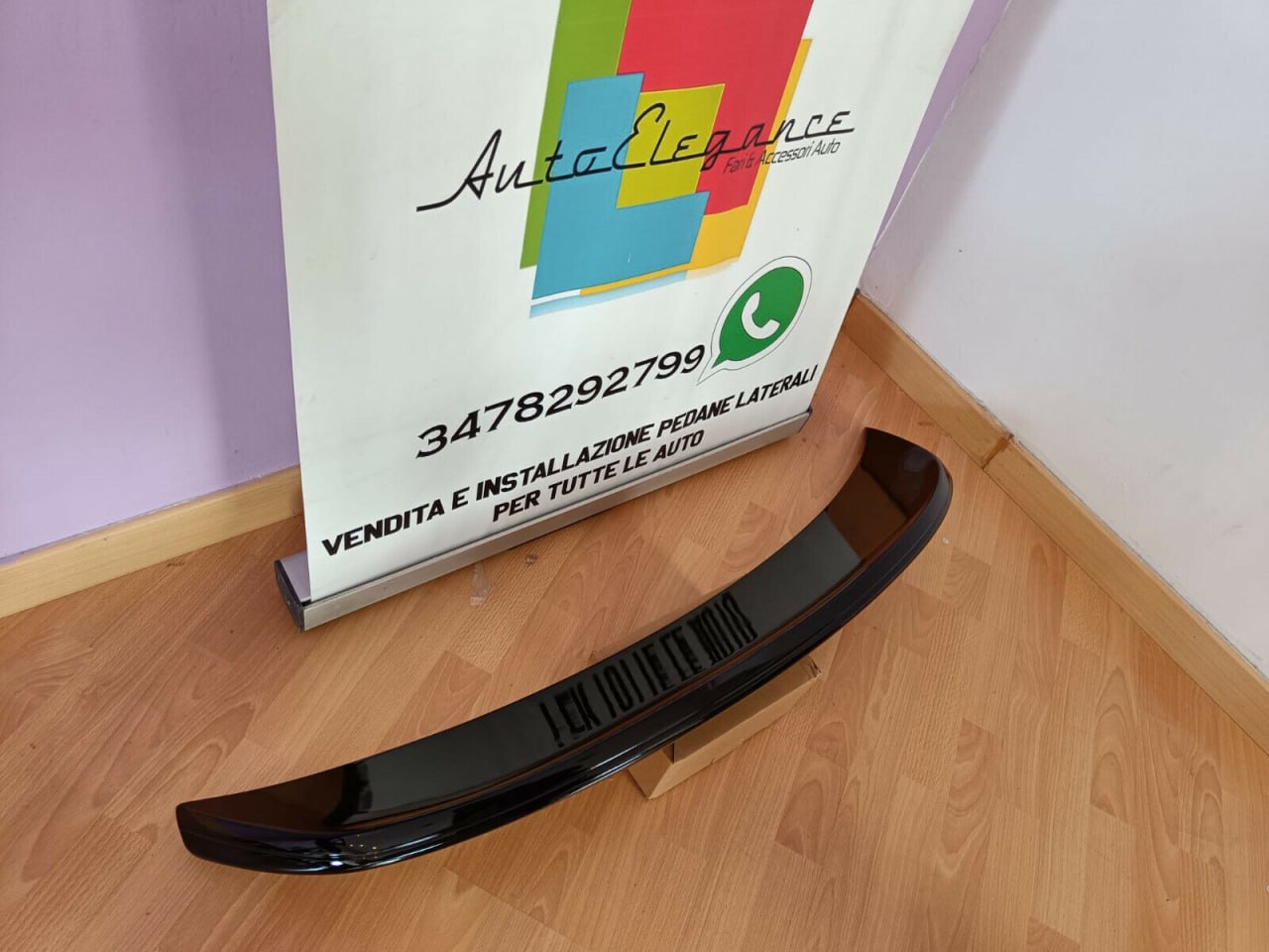 SPOILER ADATTO PER VW BEETLE 5C 2011+ LOOK R NERO LUCIDO