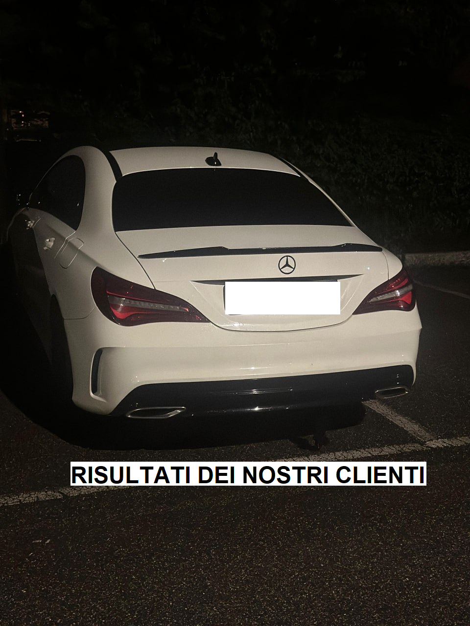 SPOILER ADATTO PER MERCEDES CLA C117 2013+ LOOK NERO LUCIDO DESIGN SPORTIVO