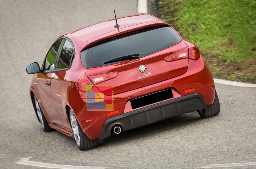 DAM ADATTO PER ALFA ROMEO GIULIETTA SOTTO PARAURTI DIFFUSORE ABS VELOCE NERO OPACO