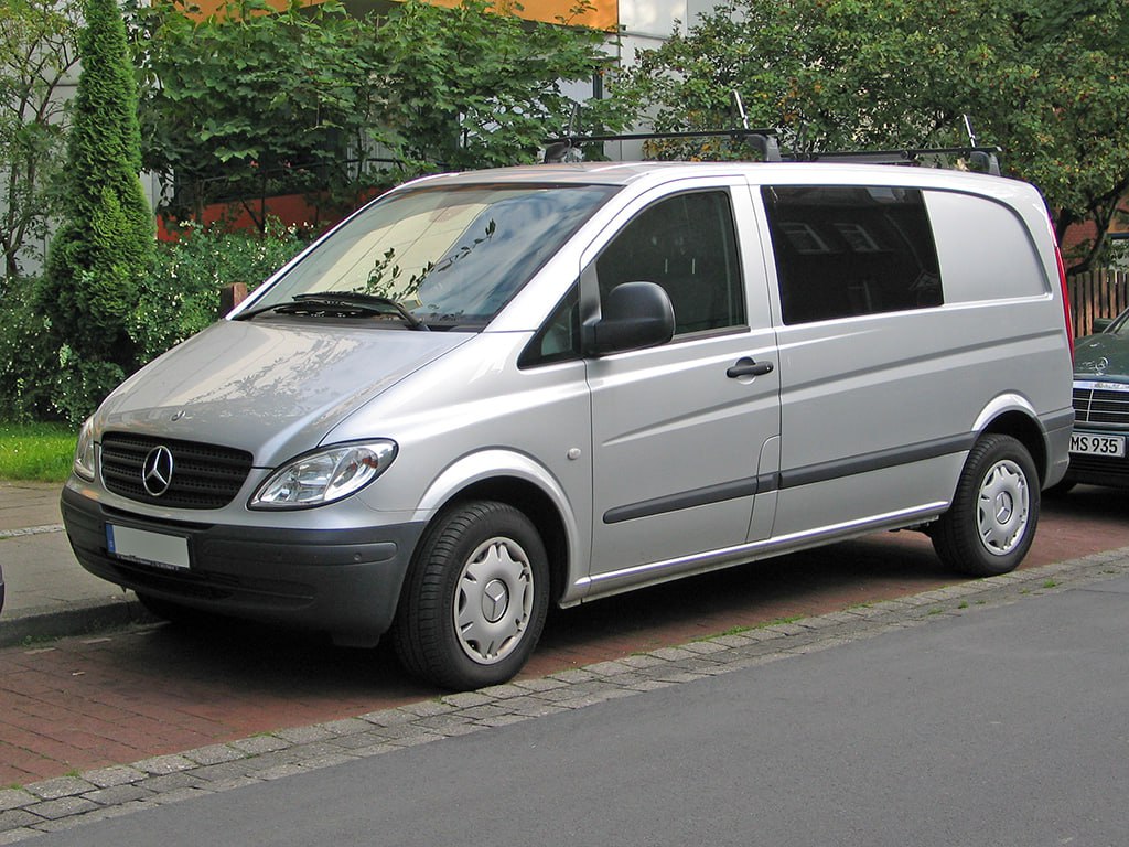 💎GRIGLIA ADATTO PER MERCEDES VITO W639 2003-2010 NERO OPACO💎