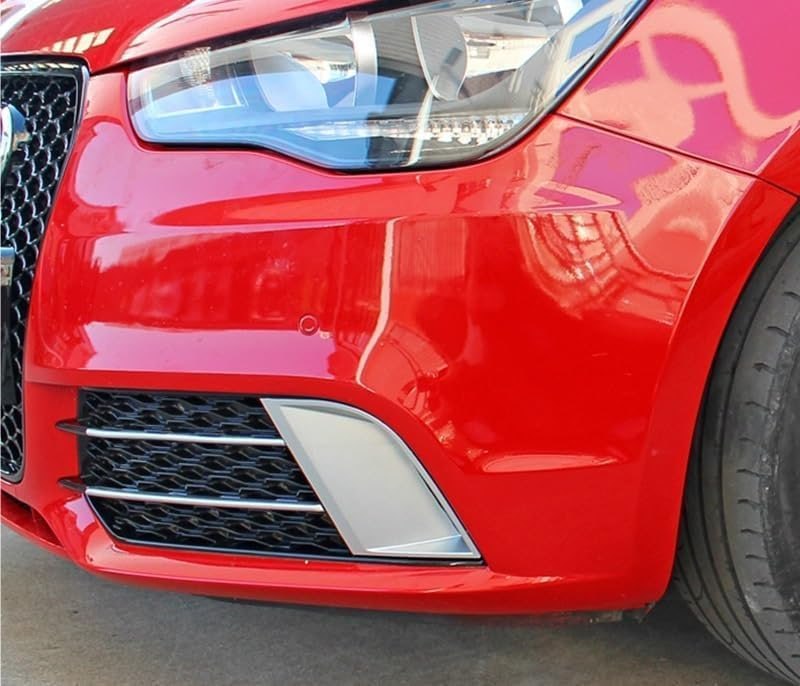 💎FOG LIGHT GRILLE SUITABLE FOR A1 8X 2010-2015 RS1 LOOK BLACK SATIN PROFILES