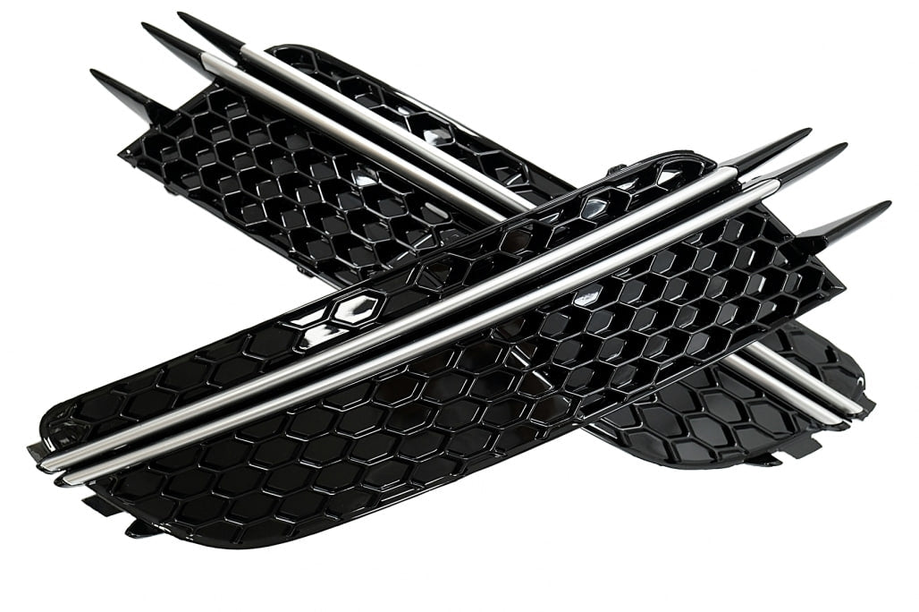 💎FOG LIGHT GRILLE SUITABLE FOR AUDI A6 4G C7 2012-2015 STANDARD RS LOOK💎