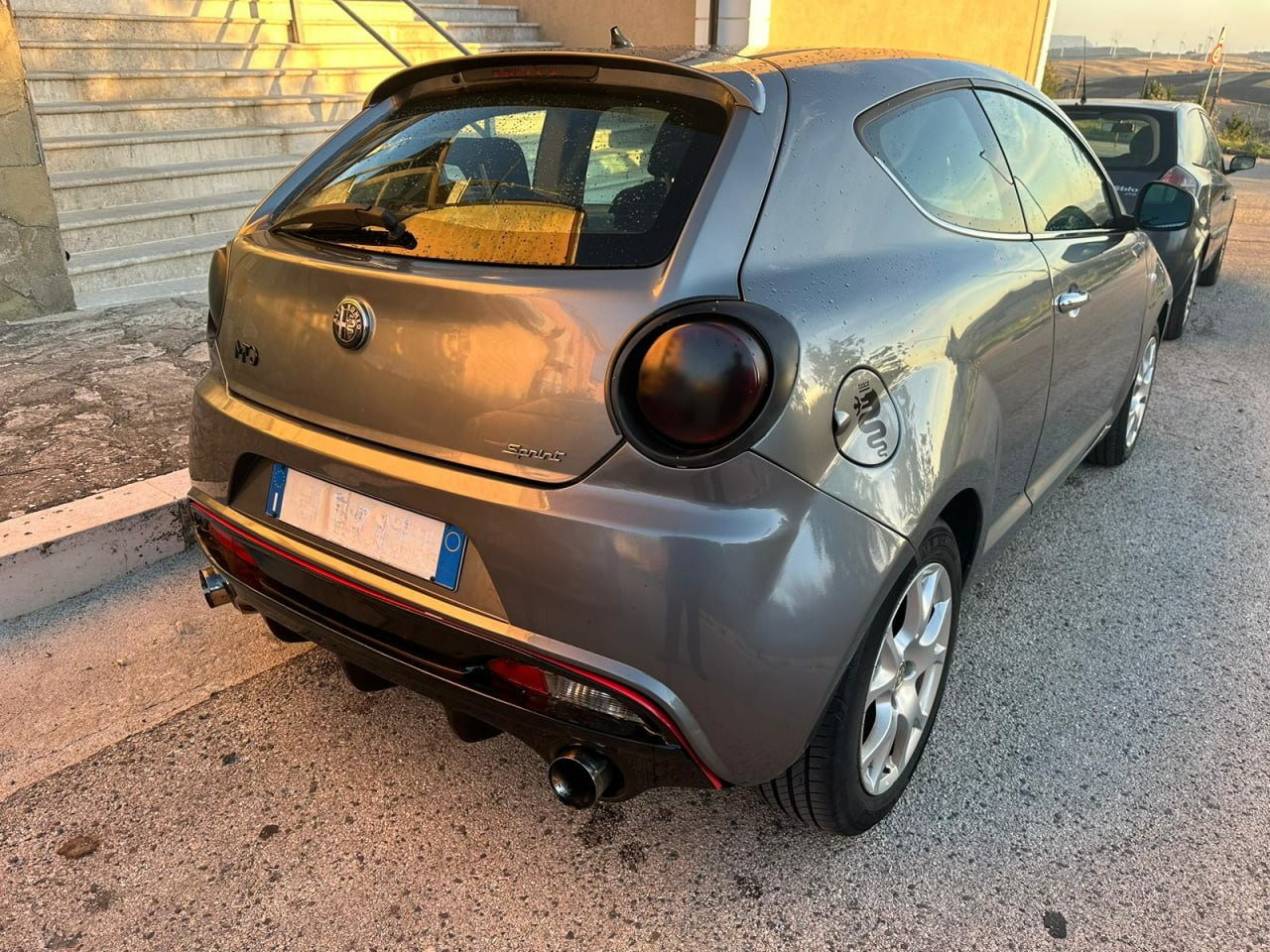 ✨DIFFUSER FOR ALFA ROMEO MITO UNDER REAR BUMPER DAM GLOSSY BLACK 0151✨