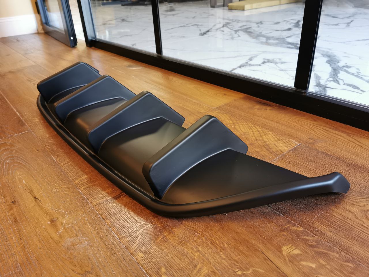 ⭐1606 DIFFUSORE ADATTO PER ALFA ROMEO STELVIO 949 2016-2020 NERO OPACO ⭐