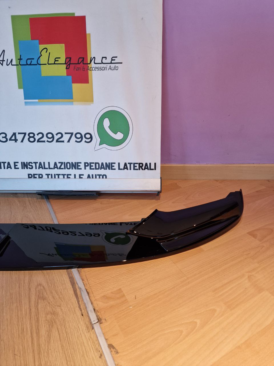 ⭐0667 SOTTO PARAURTI PER BMW SERIE 5 F10 F11 MSPORT NERO LUCIDO⭐