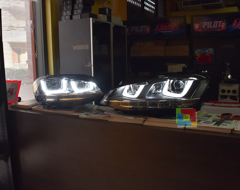 ✨FARI ANTERIORI FULL LED ADATTO PER Golf 7 solo fari alogeni ✨