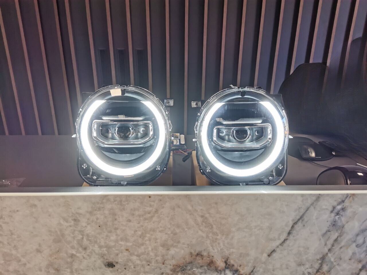 0383🔥Coppia fari full full led adatto per jeep renegade UNICI CON FRECCIA LED🔥