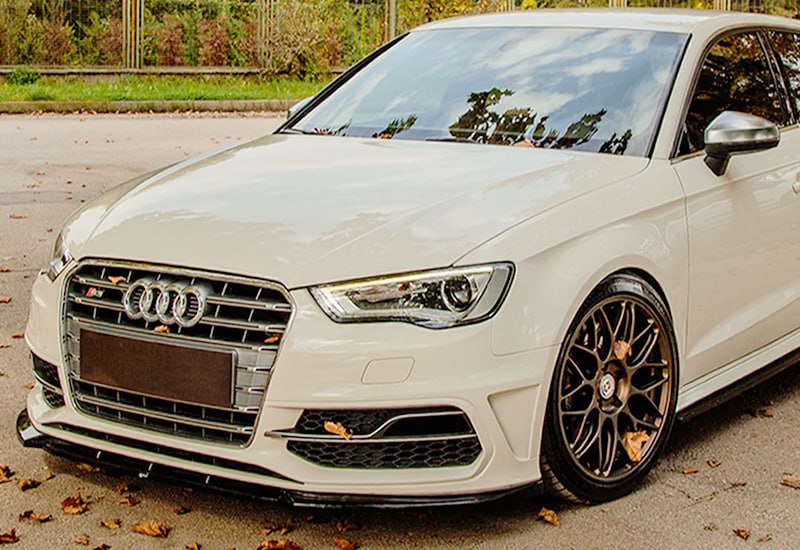 🔥Splitter Adatto Per Audi A3 S3 8V SLINE SB 2012+ NERO LUCIDO🔥