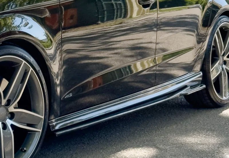 🔥Sotto minigonne nero lucido Audi A3 S3 8V SB 12-19-Skirt Skirt Extension Lip🔥