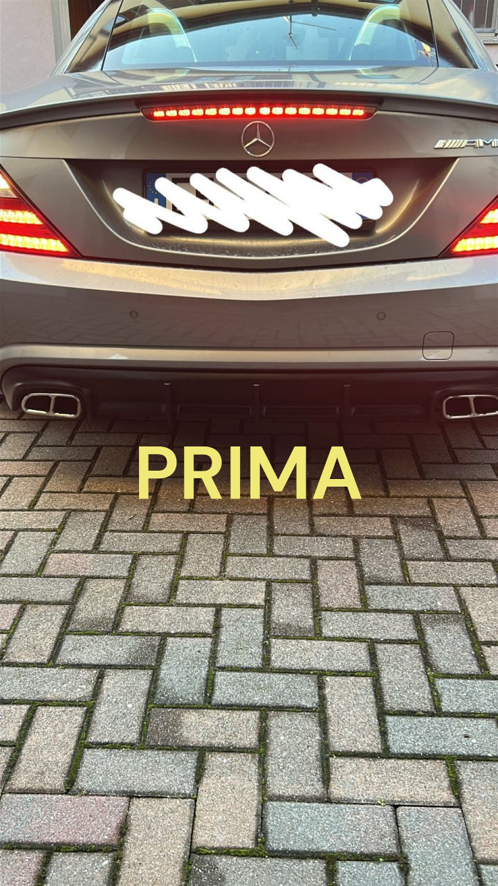 ❄️Pair of chrome tailpipes suitable for Mercedes SLK R172 180mm ❄️