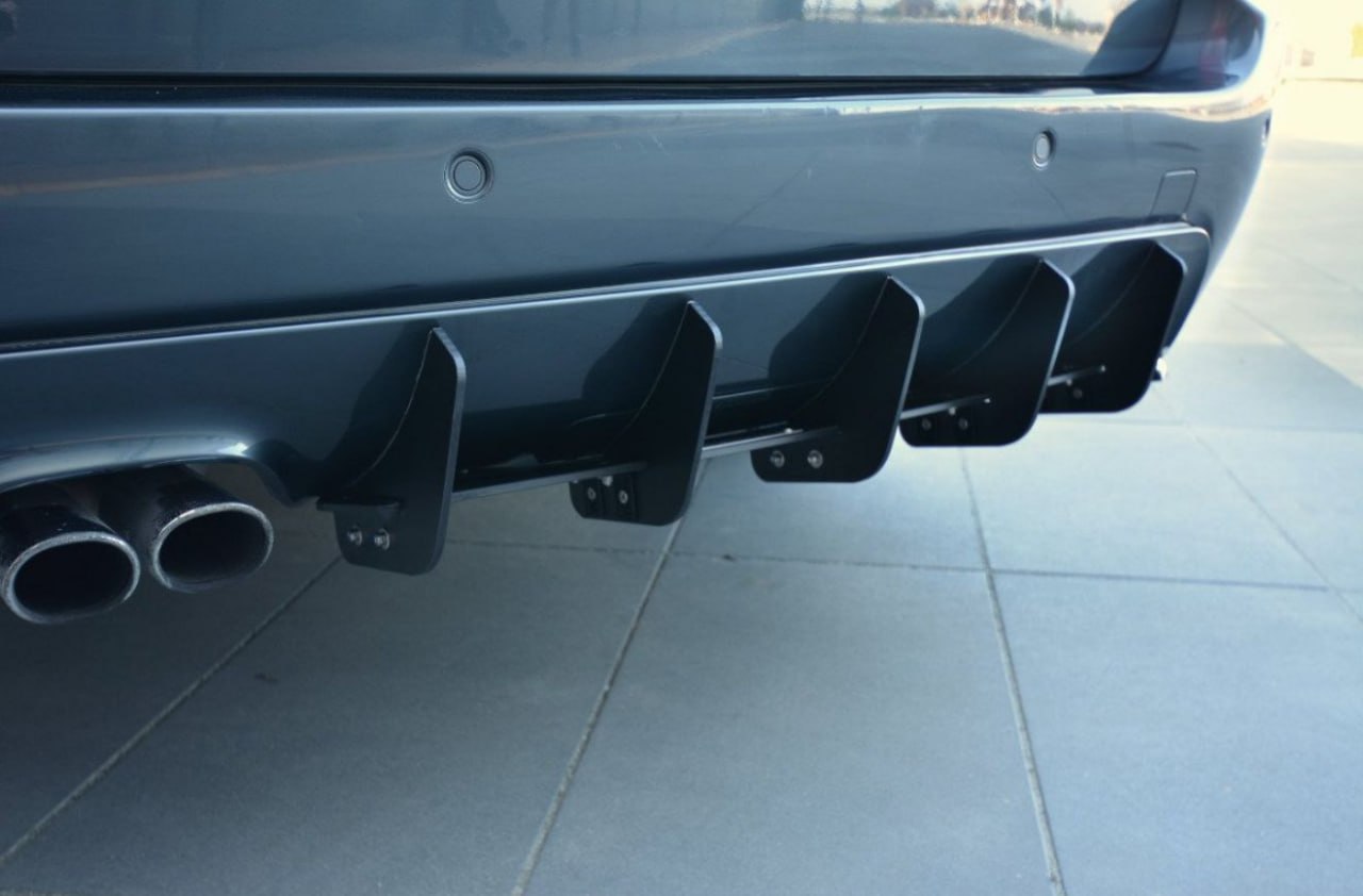 🔥FLAP Bmw E60 / E61 MTech Splitter Rear Diffusor OPACO Black 2003-2010🔥