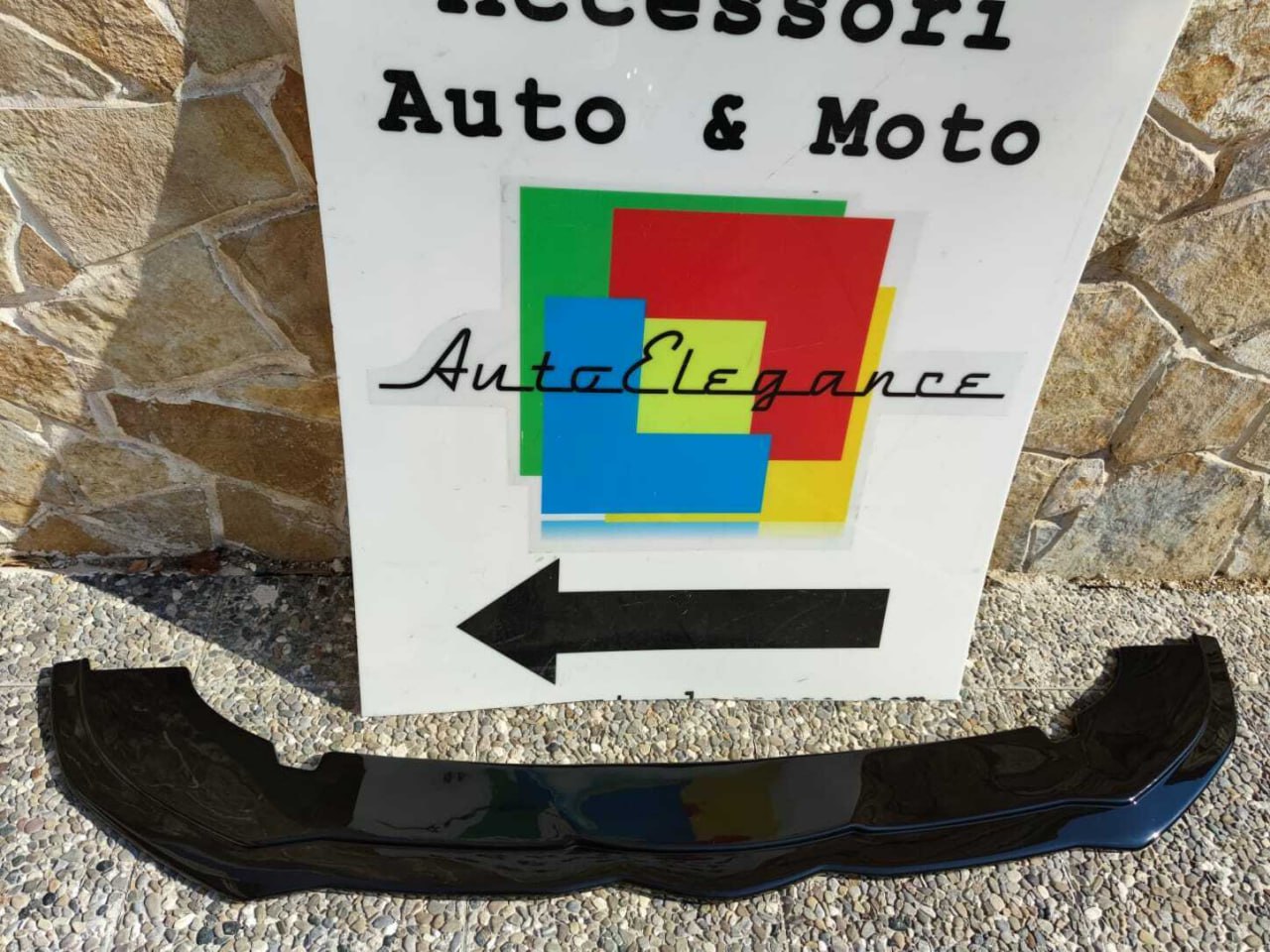 ART. 0393 SPLITTER ALFA GIULIA STANDARD / VELOCE NERO LUCIDO