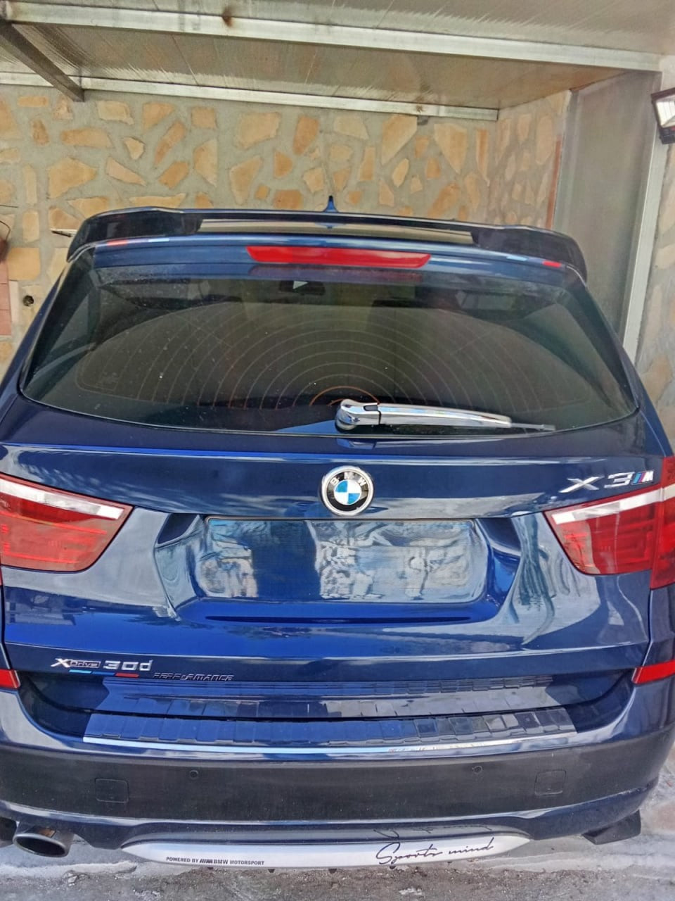💕 SPOILER POSTERIORE ADATTO PER BMW X3 F25 NERO LUCIDO 💕