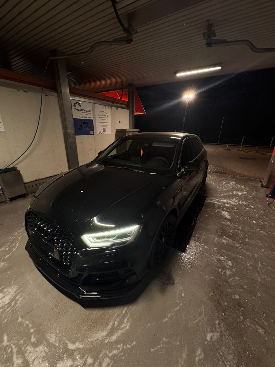 š„SPLITTER ADATTO PER AUDI A3 8V 2016-2020 S3 S-LINE NERO LUCIDOš„