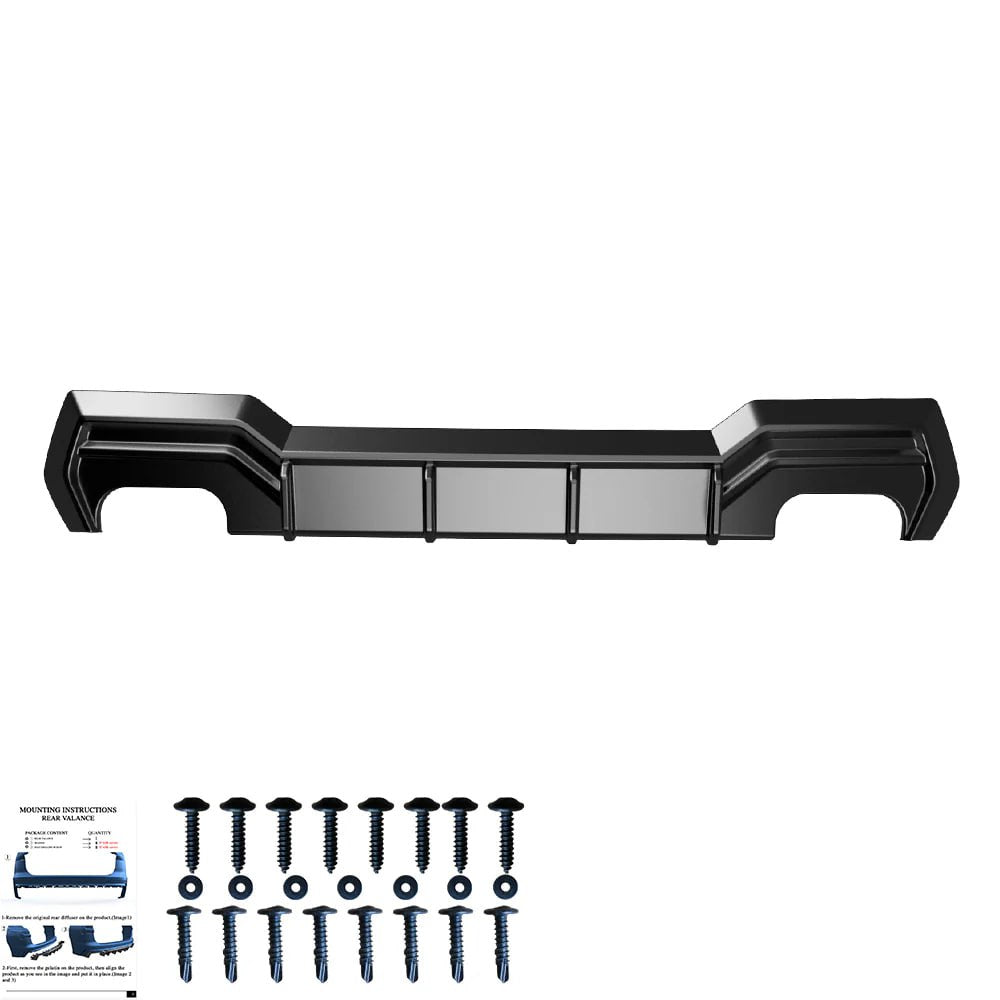 ⭐2234 DIFFUSORE ADATTO PER BMW SERIE 4 G22 M-PACK/M440i 2020+ NERO LUCIDO⭐