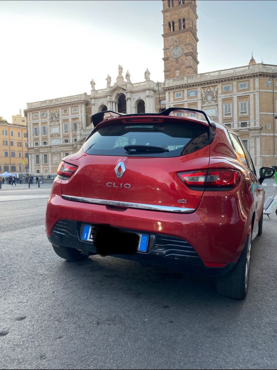 ⭐ALETTONE PER RENAULT CLIO 4 IV STANDARD 2012-2018 SPOILER TETTO NERO LUCIDO⭐