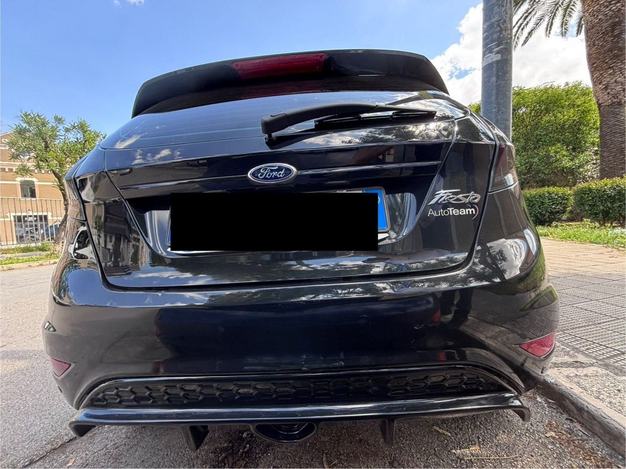 ⭐SOTTO PARAURTI ST LOOK PER FORD FIESTA MK7 2008-2017 DIFFUSORE ABS⭐
