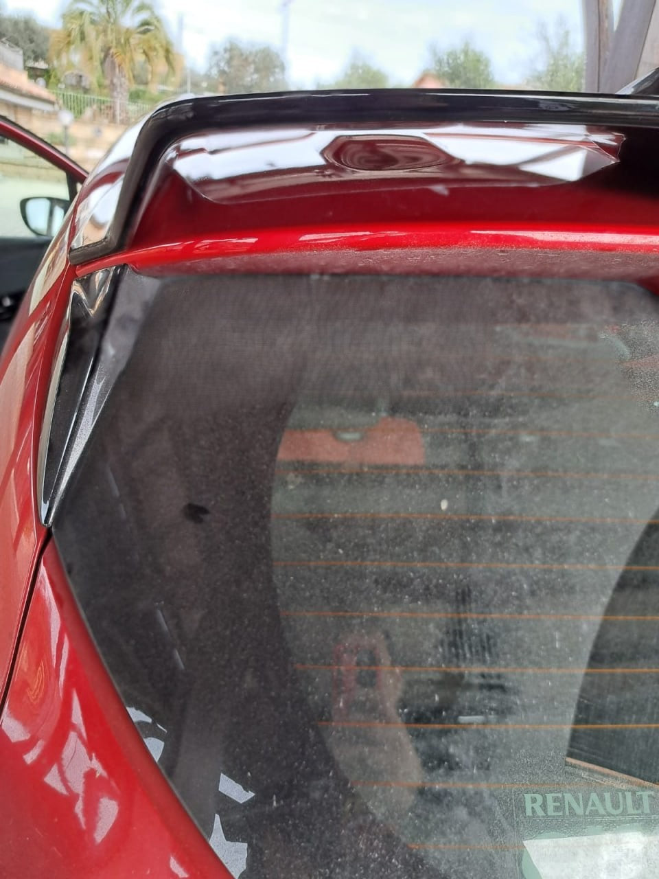 🔥0414 SPOILER TETTO NERO LUCIDO PER RENAULT CLIO 4 IV RS CUP 2012-2018🔥